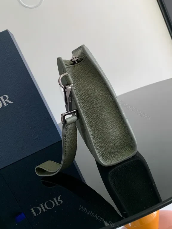 View 9 of Compact Dior-Texture Wallet: Leather, Bi-Fold, Premium Finish