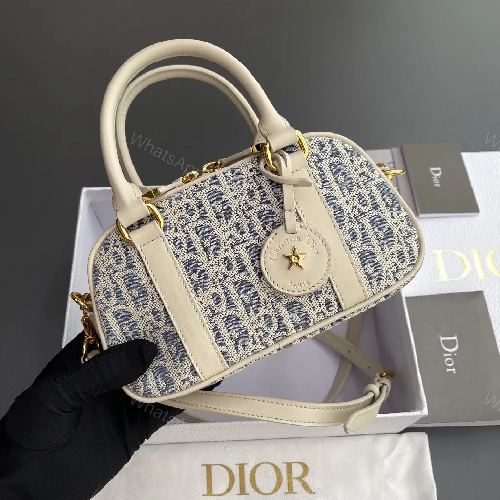 View 3 of Cream Leather Monogram Mini Bag: Chic Luxe Crossbody
