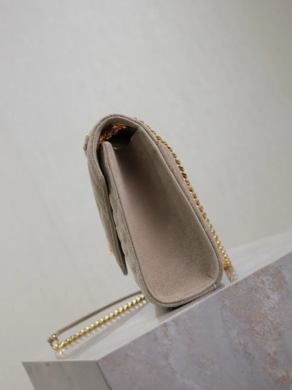 View 4 of Quilted Velvet Crossbody: Luxe Everyday Sophistication