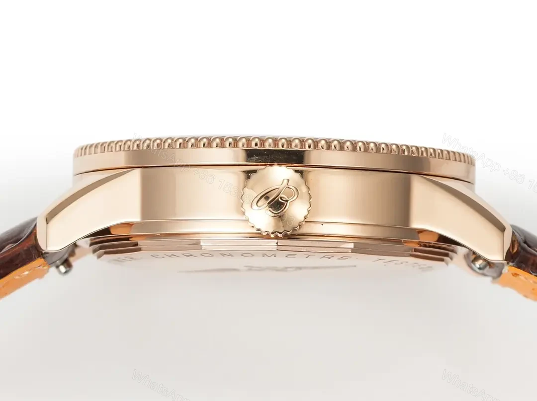 View 6 of Breitling Women’s Navitimer Automatic Watch – Rose Gold with Brown Leather Strap