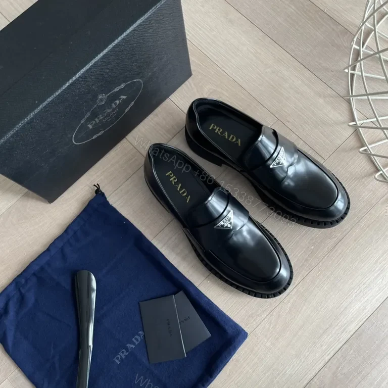 View 8 of Glossy Prada Penny Loafer: All-Day Confidence in Patent Leather