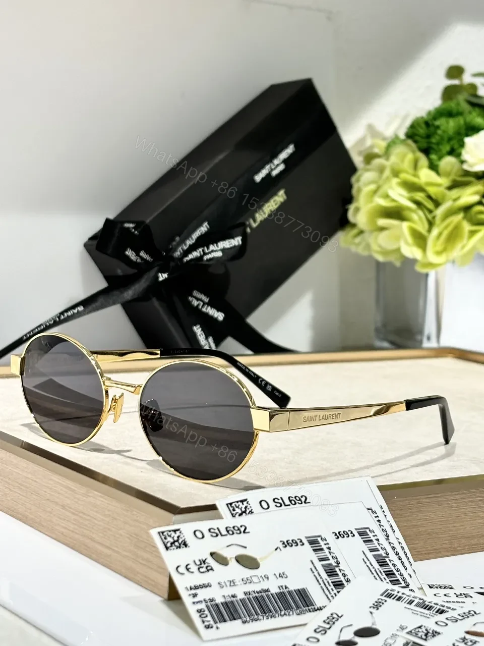 View 8 of Gold-Tone Round Sunglasses: Luxe Details, All-Day Comfort
