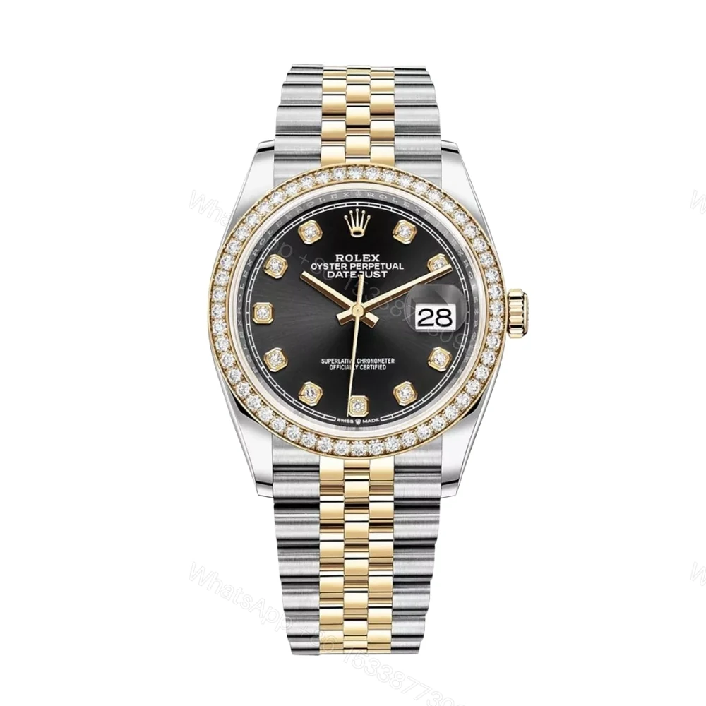 Rolex Oyster Perpetual Datejust Silver Diamond 36mm 116243 — view 1