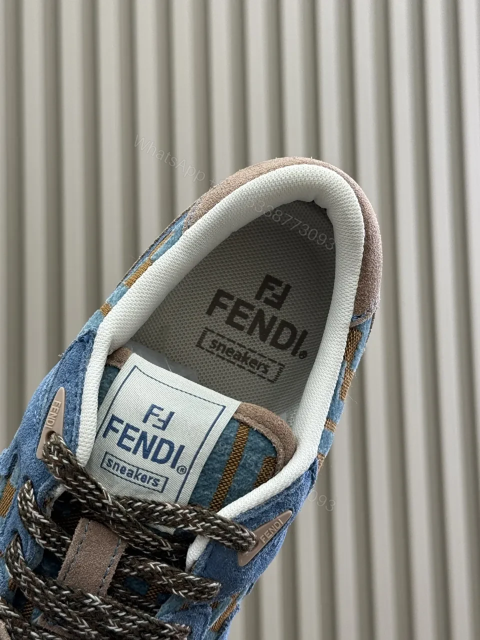 View 8 of Colorful Luxury Trainers: Suede/Textile, Signature Detailing