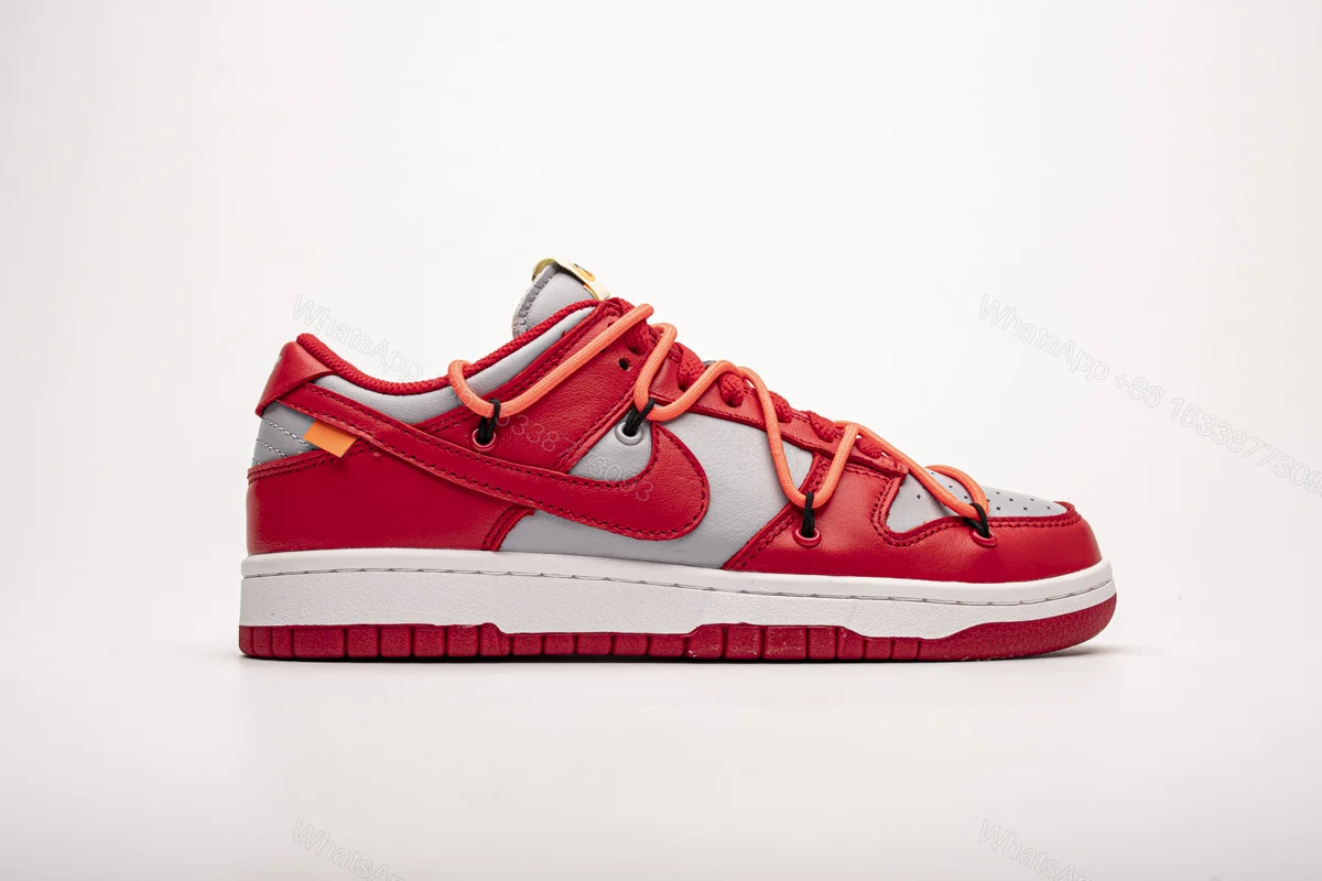 OFF White X Nike Dunk Low University Red CT0856-600 — view 2