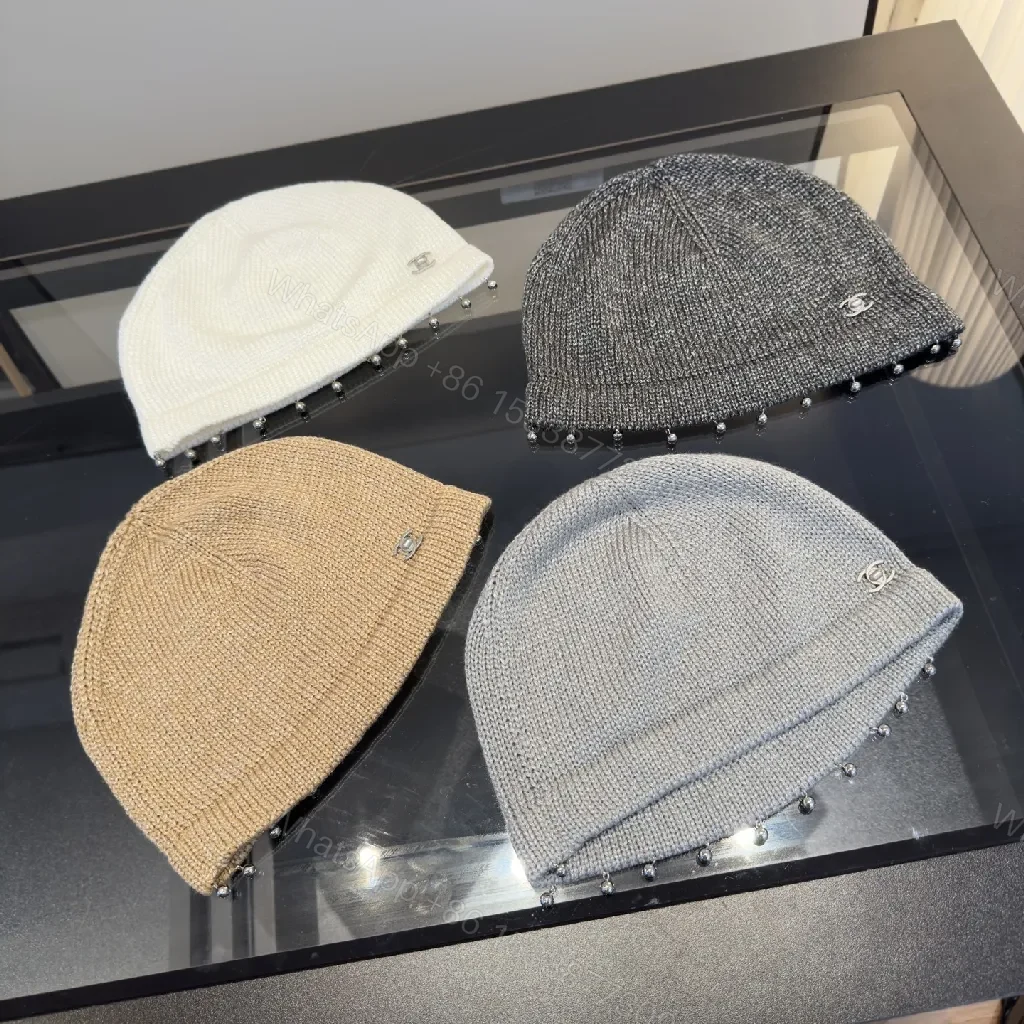 View 2 of Textured Knit Beanie with Signature Detail - Premium Style Beanie