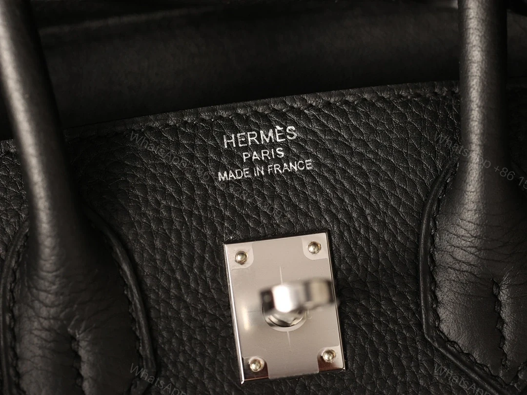 View 15 of 精仿Hermes手提包Birkin25系列黑銀款式