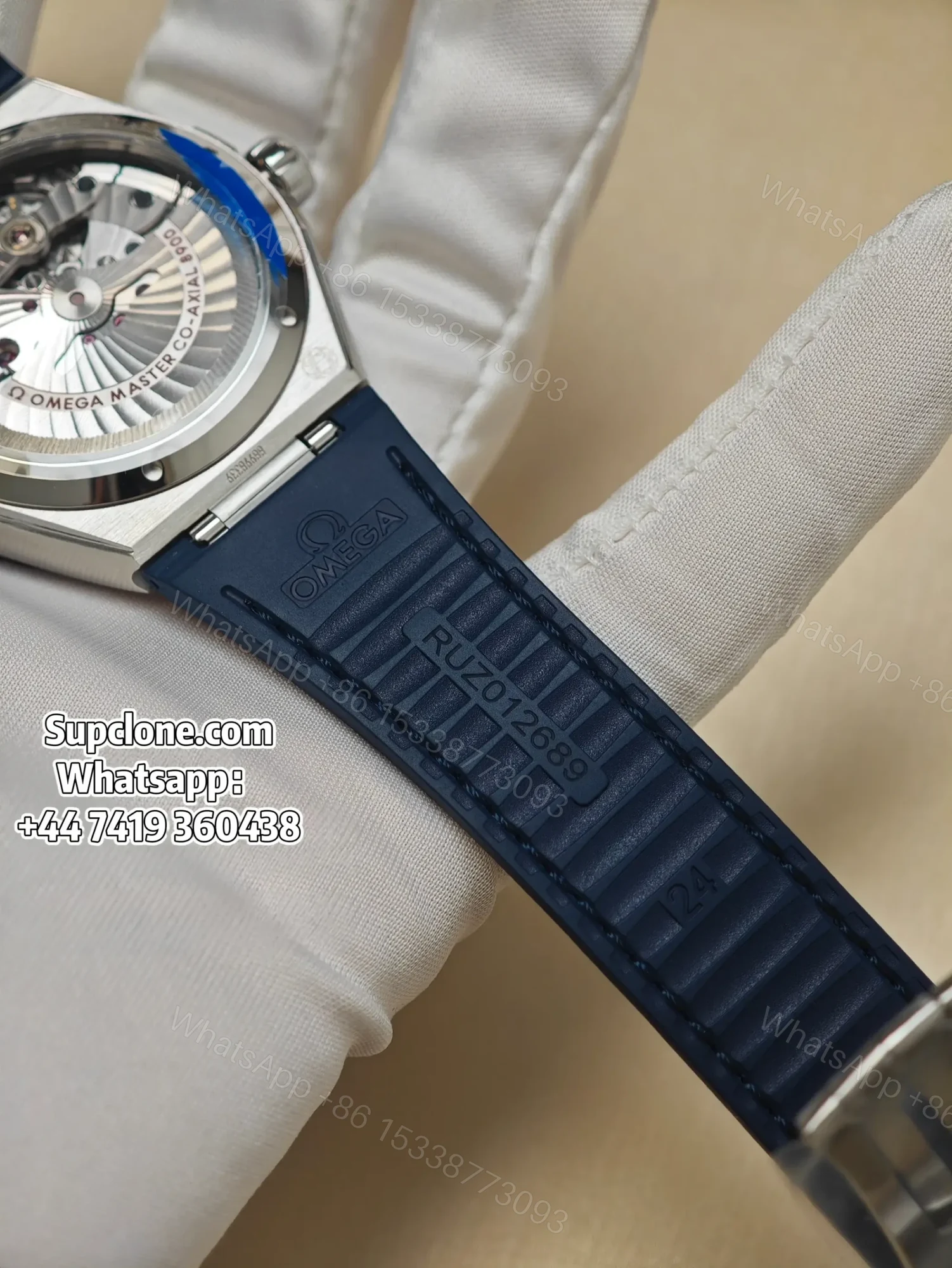 View 6 of Omega Super Clone Constellation 131.33.41.21.04.001 41mm Blue Bezel