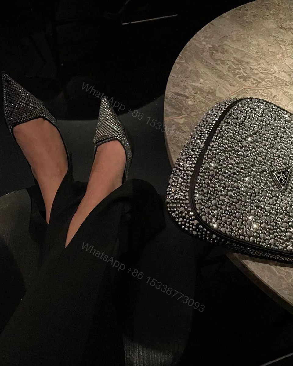 View 3 of FIRST COPY PRADA KITTEN SWAROVSKI HEELS