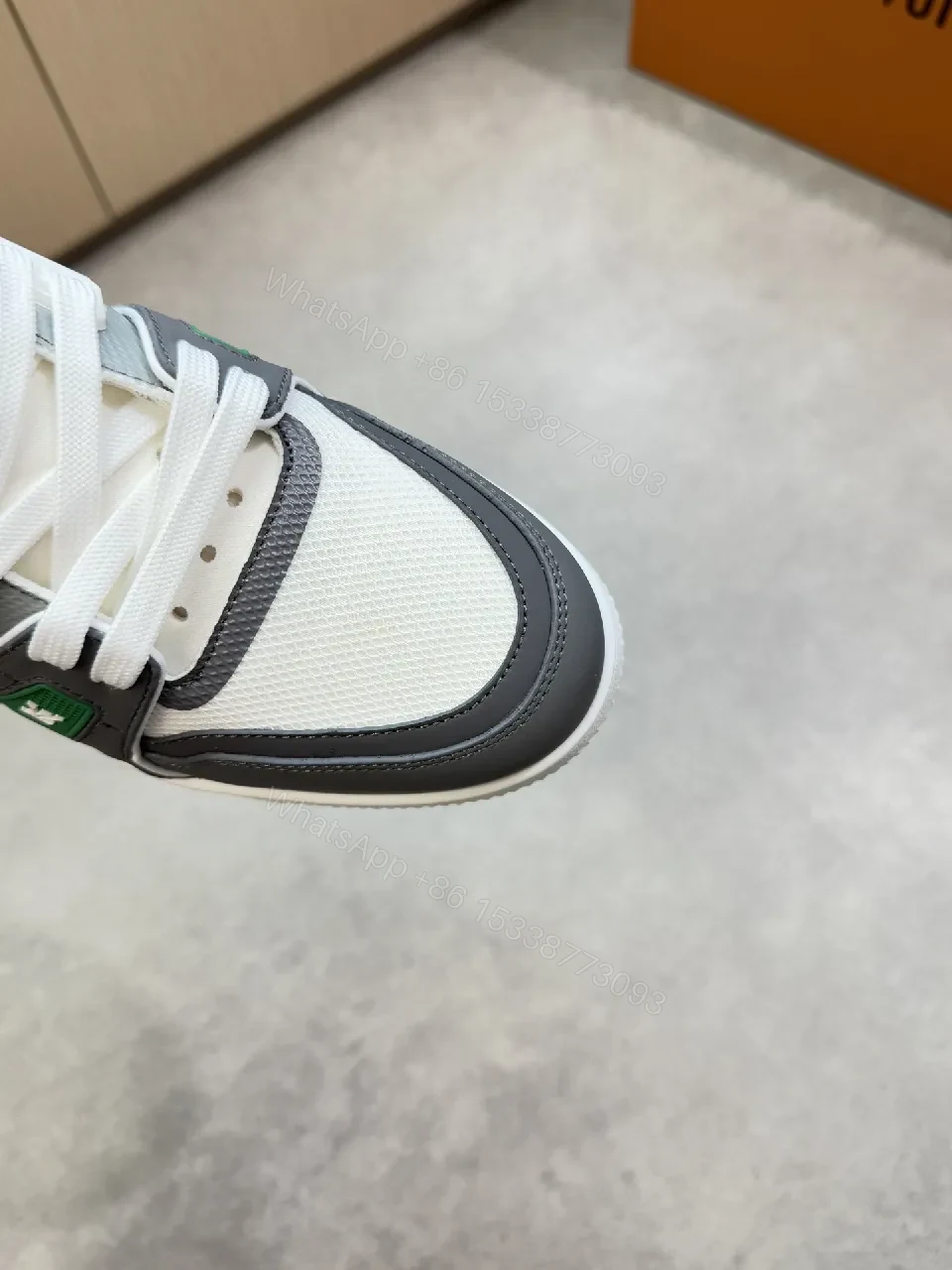 View 7 of White Mesh + Leather High-Top + Designer-Inspired + Comfort Tech Sneaker