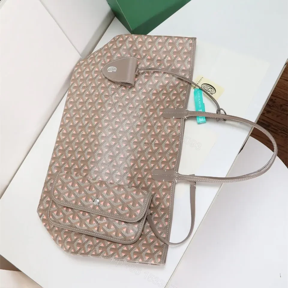 View 5 of 高仿Goyard*STLOUIP12滿印Tote手提袋咖粉免檢版小號