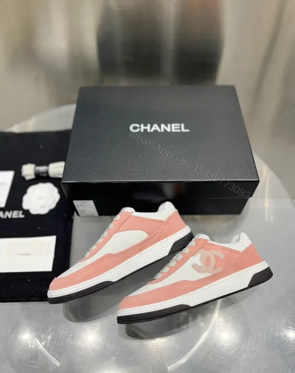 View 7 of Chic Pink Suede Leather sneakers - Luxe Sporty Comfort