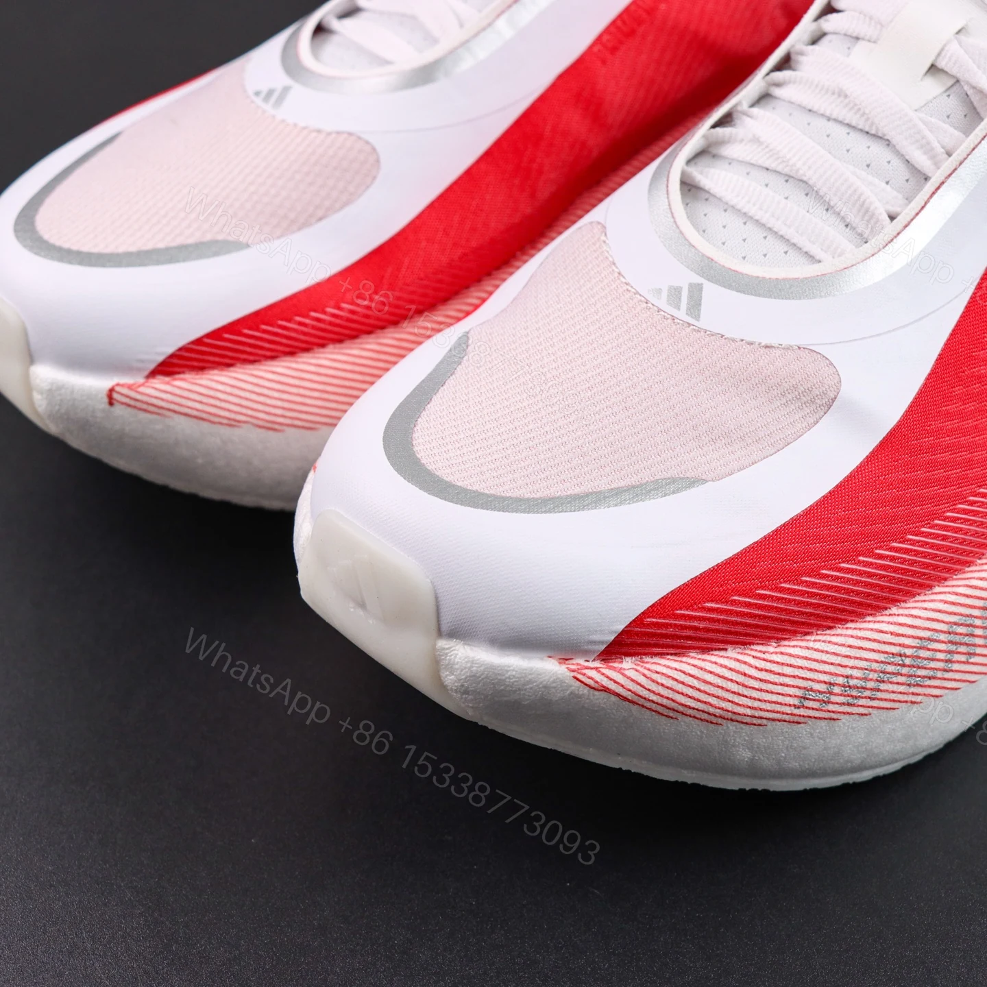 View 5 of Adidas Hyperboost Edge White Red