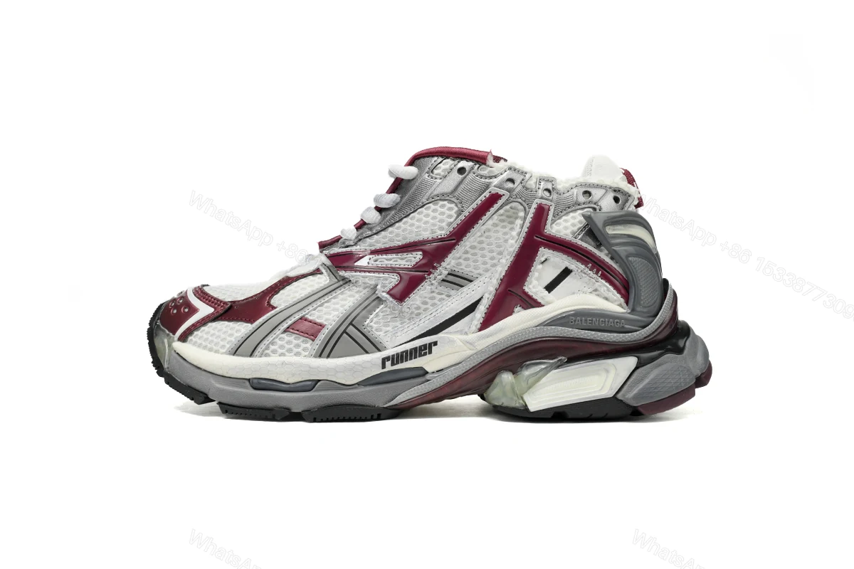 View 9 of Balenciaga Runner White Wine Red