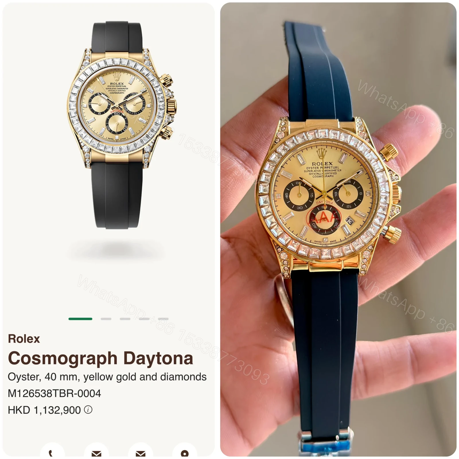 Rolex Cosmograph Daytona Diamond Bezel — view 1