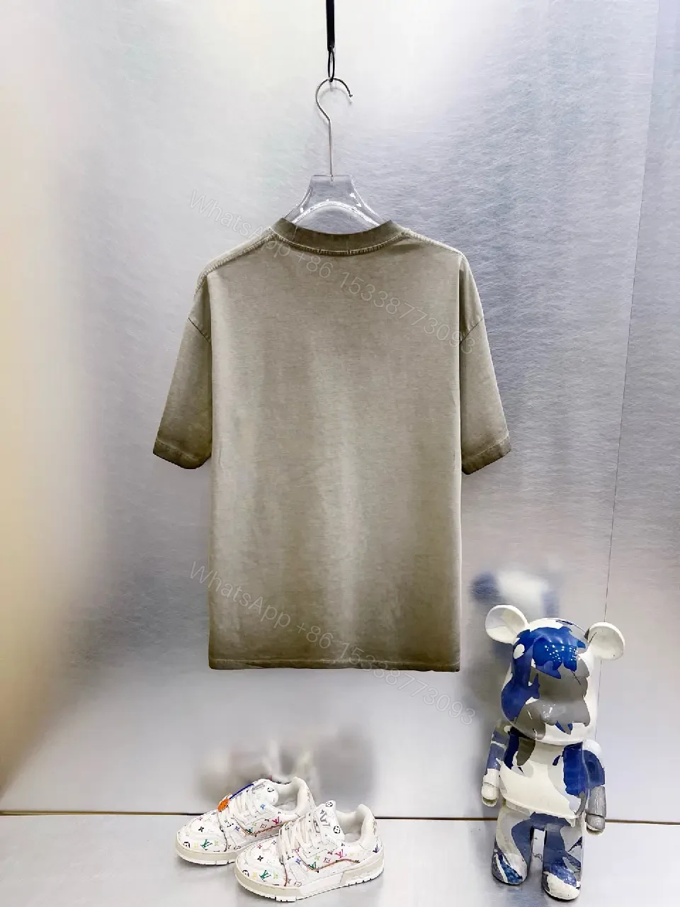 View 4 of Soft-Color Tee: Premium Cotton, Street-Chic, Logo-Accent Tee