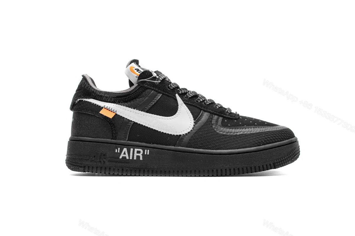 View 2 of OFF White X Air Force 1 Low Black AO4606-001