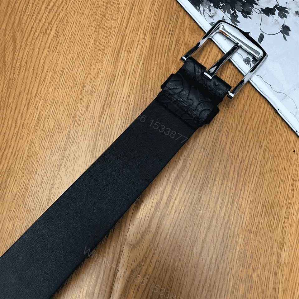 View 3 of BURBERRY MONOGRAM LEATHER BELT – B22