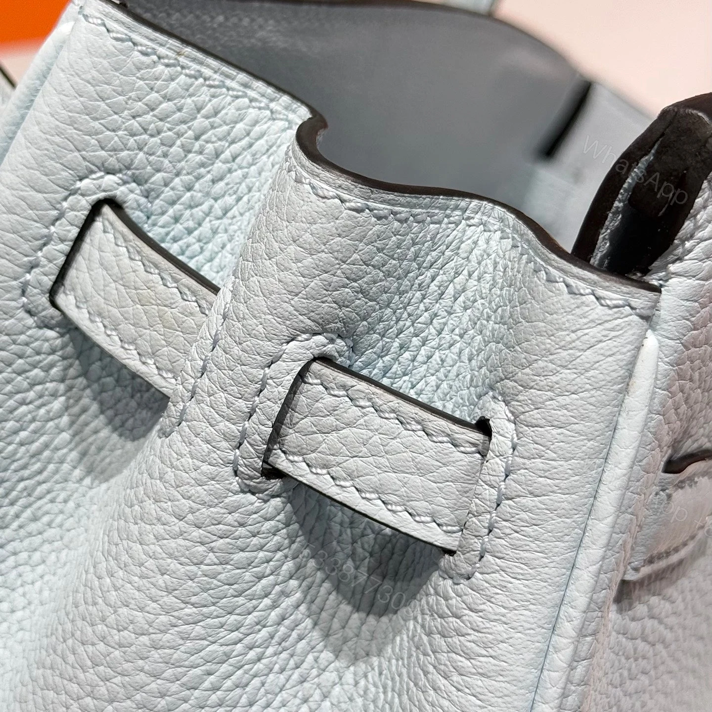 View 8 of HERMES BIRKIN 25 IN CLOUD BLUE SILVER HARDWARE
