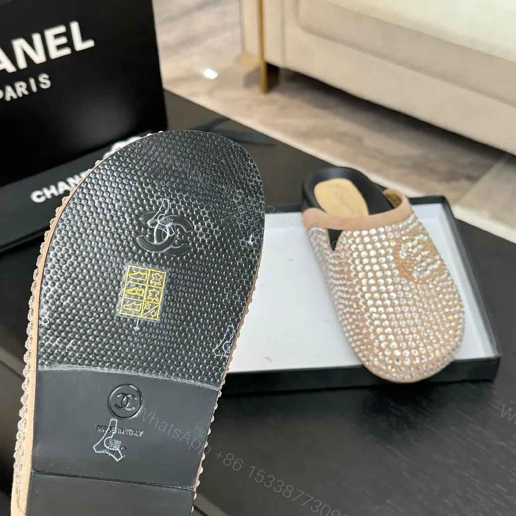 View 9 of Crystal-Embellished Slip-Ons: Suede Comfort, Luxe Sparkle, Everyday Glam