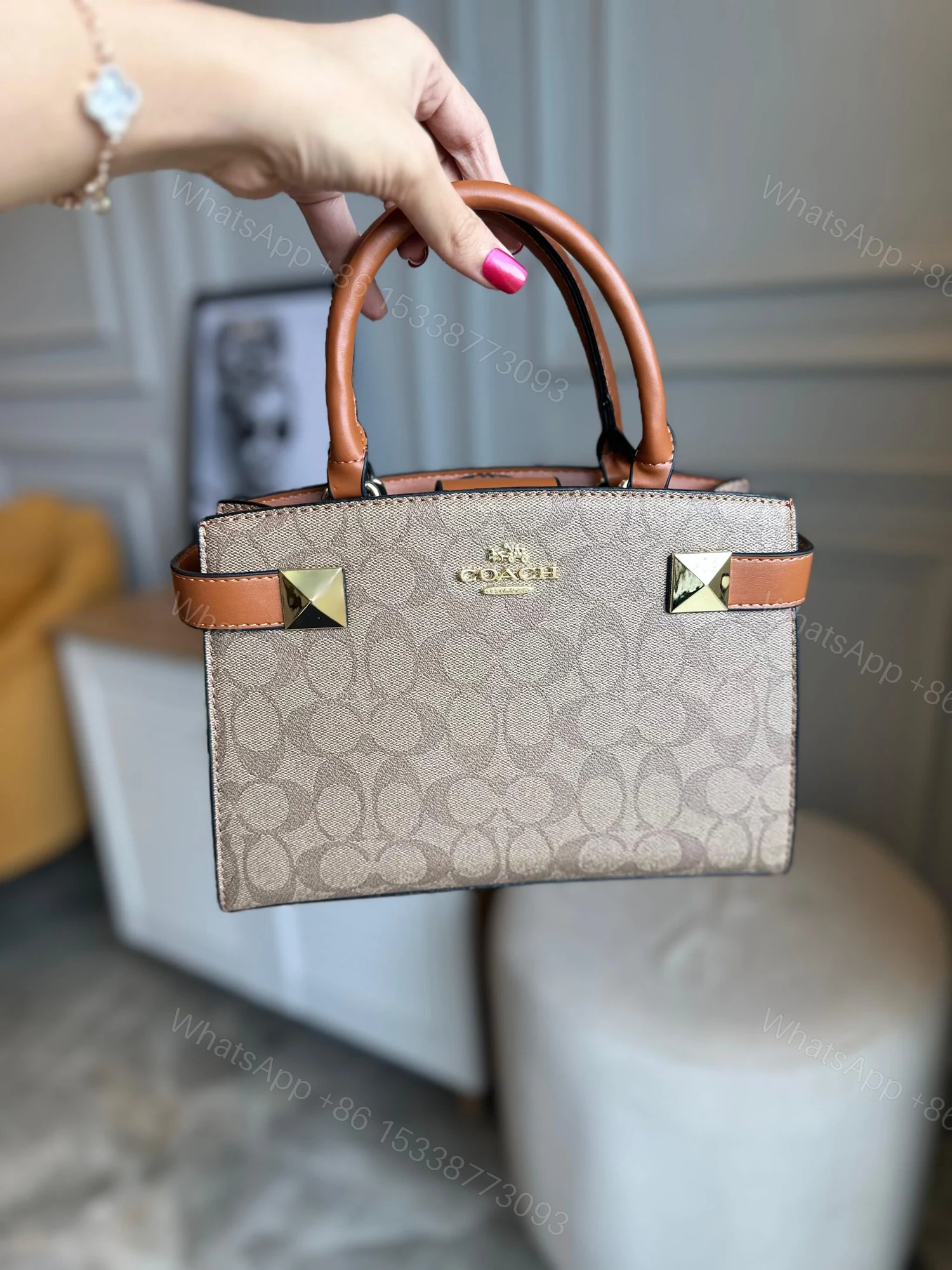 View 2 of FIRST COPY COACH-NEW YORK HAND BAG