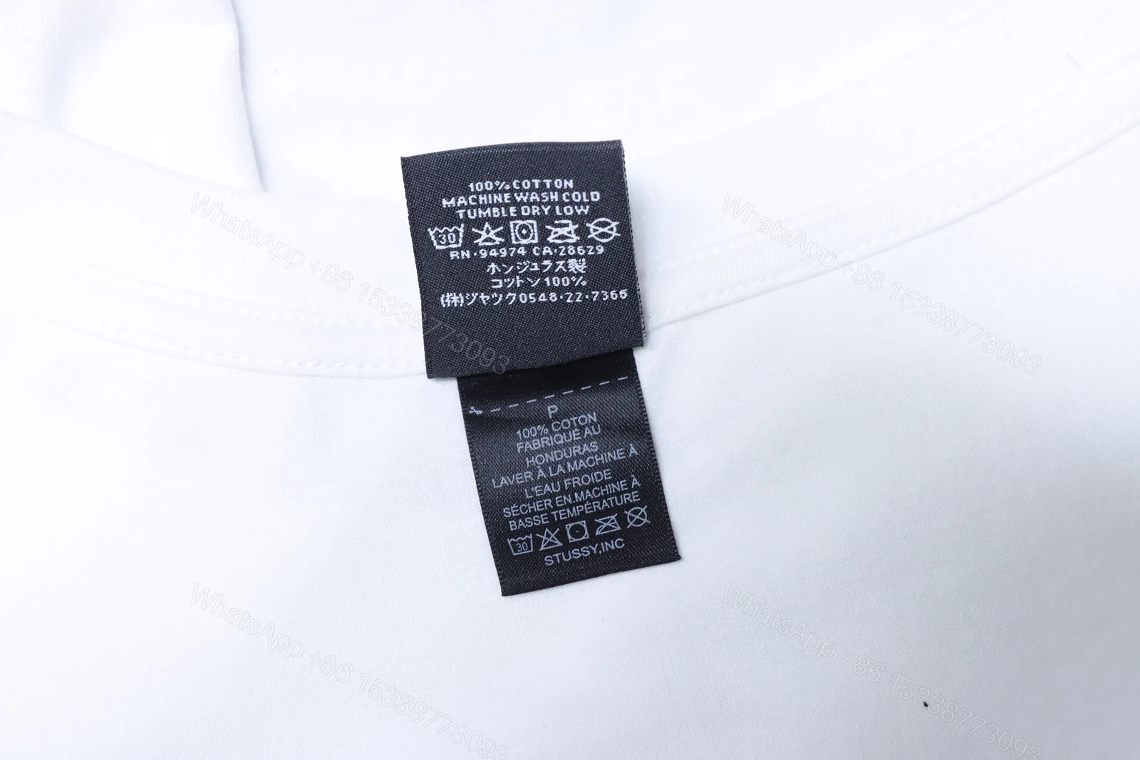 View 7 of Stussy black 8-ball print short-sleeved shirt white