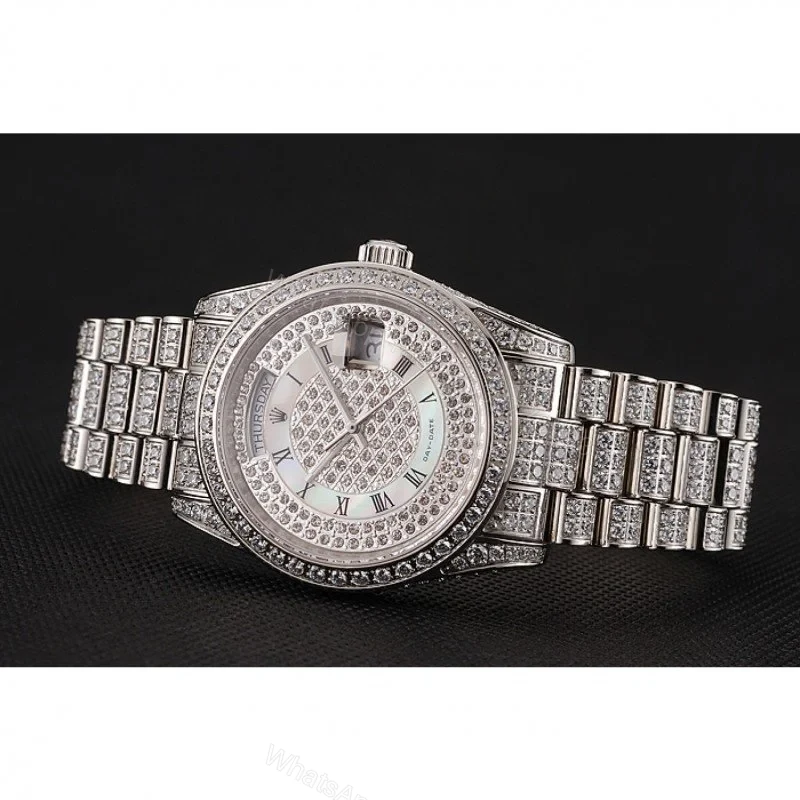 View 3 of Superclone Rolex Day-Date White Dial 1453950 37 mm