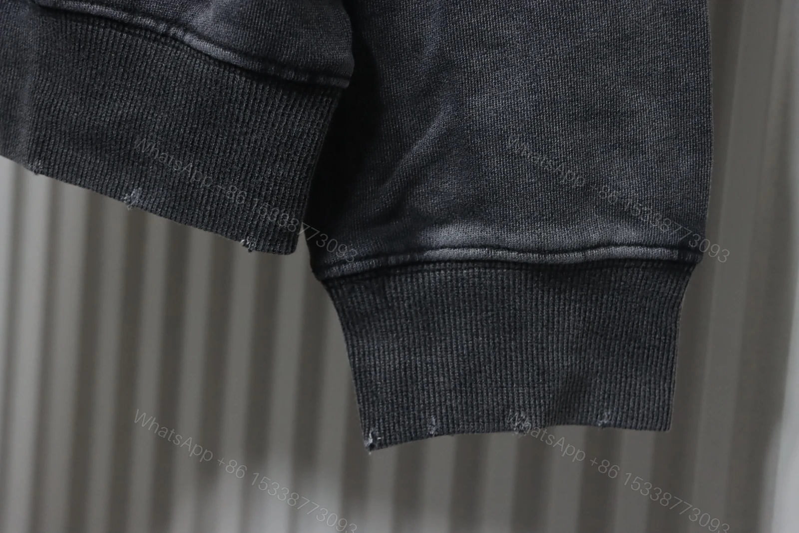 View 8 of Balenciaga Clothes Washed hand-painted letter round-neck hoodie