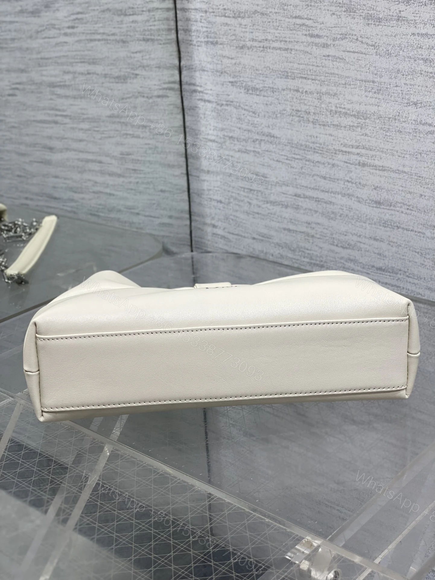 View 7 of Dior Bow Bag Small in white