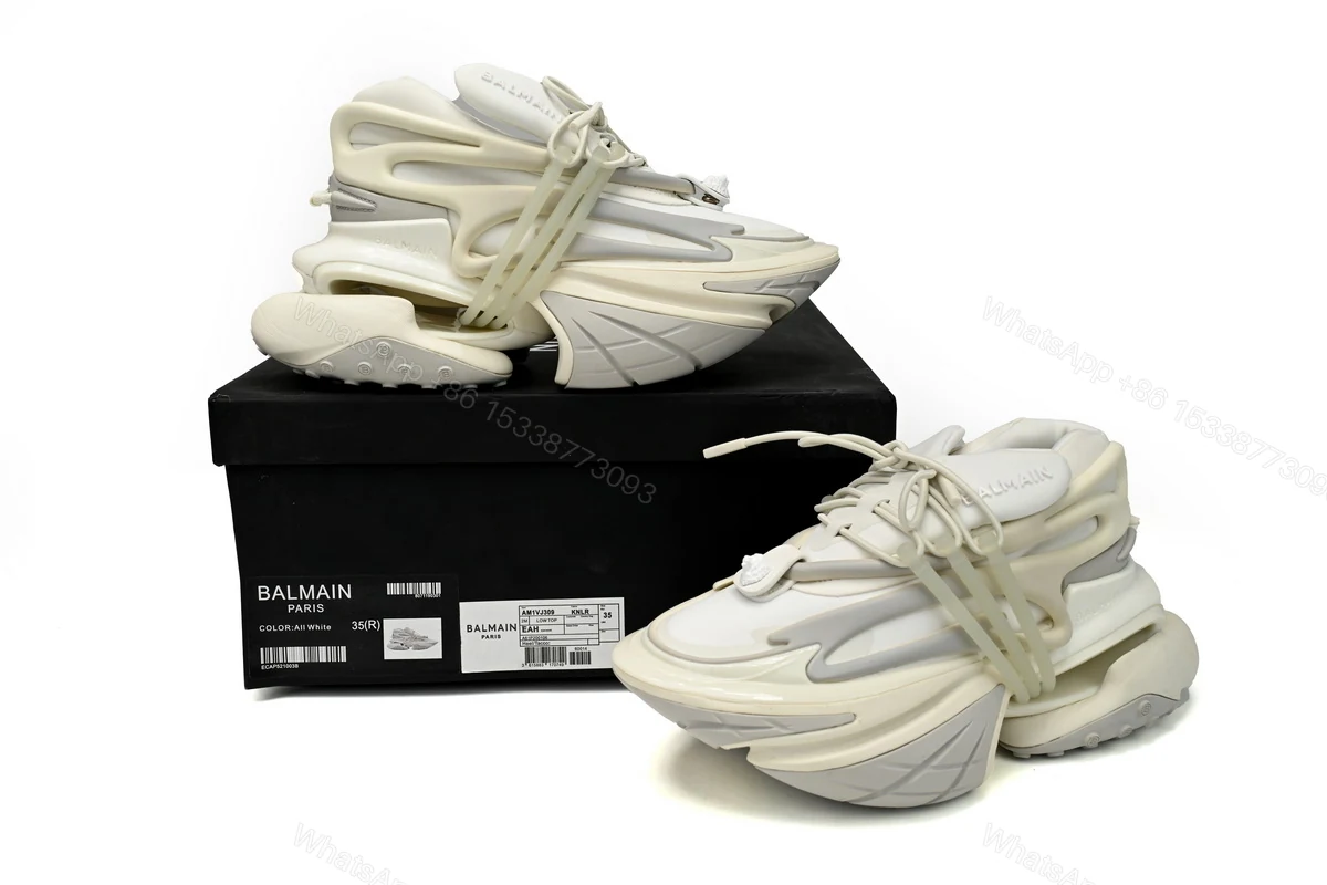 View 2 of BALMAIN Multikolor Buty sportowe All White YM1VJ309