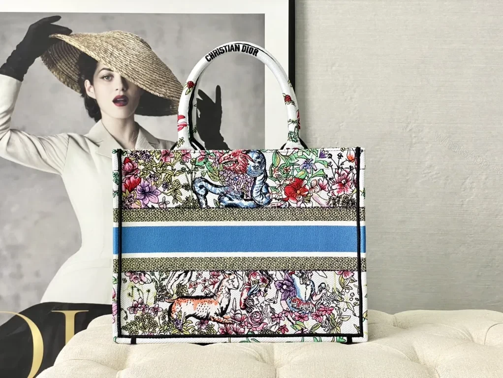View 6 of Bold Floral Dior Tote: Luxe Craft, Everyday Prestige Bag