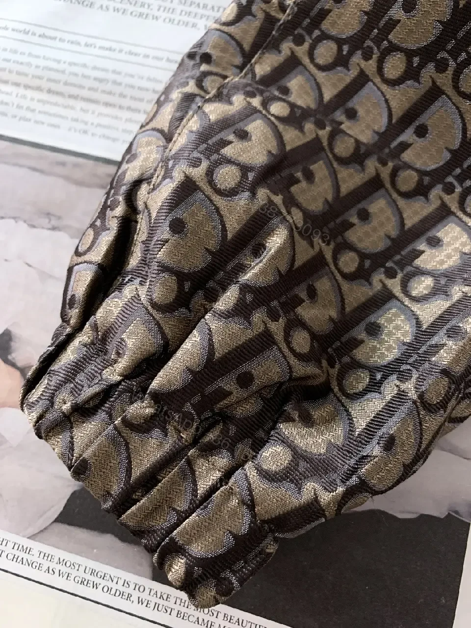 View 5 of Patterned Monogram Utility Jacket - Modern Comfort, Signature Presence