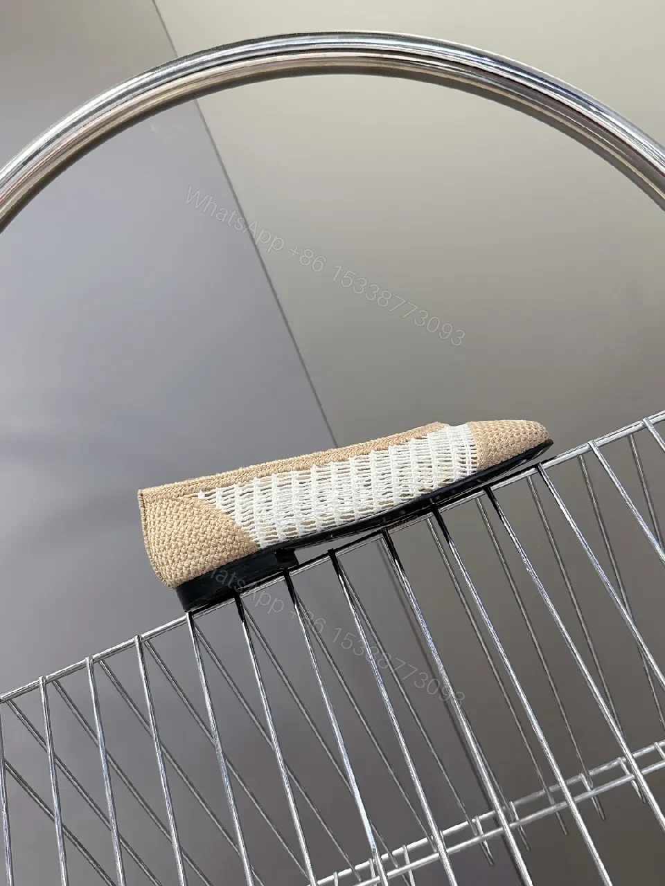 View 5 of Textured Linen Espadrille Mules – Quilted Couture Comfort