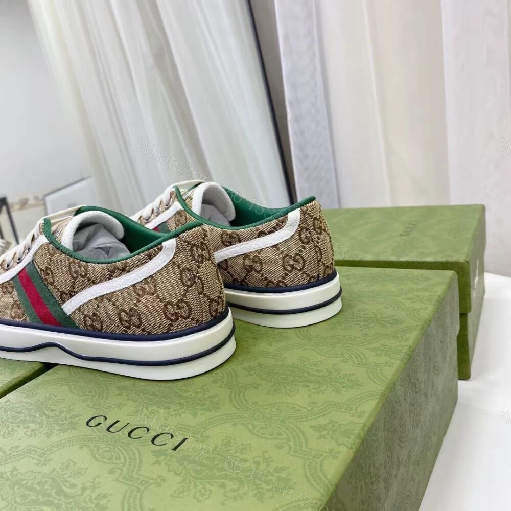 View 7 of Gucci Tennis 1977 Sneaker Beige Abony 606111 HVK20 9766
