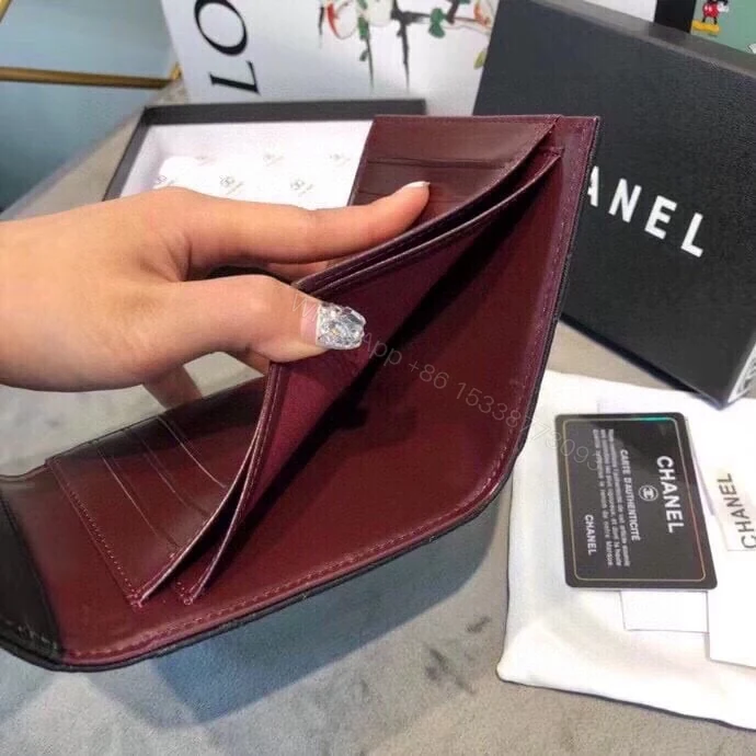 View 6 of Chanel Classic Small Flap Wallet Black 12Cm AP0231 Y01295 C3906