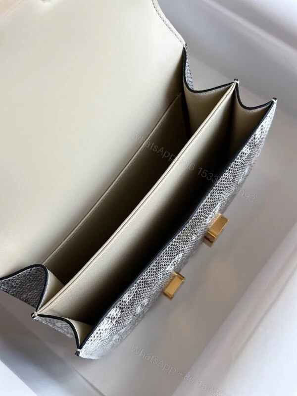 View 9 of Hermes Constance 19 Omber Genuine Lizard Leather Palladium Hardware