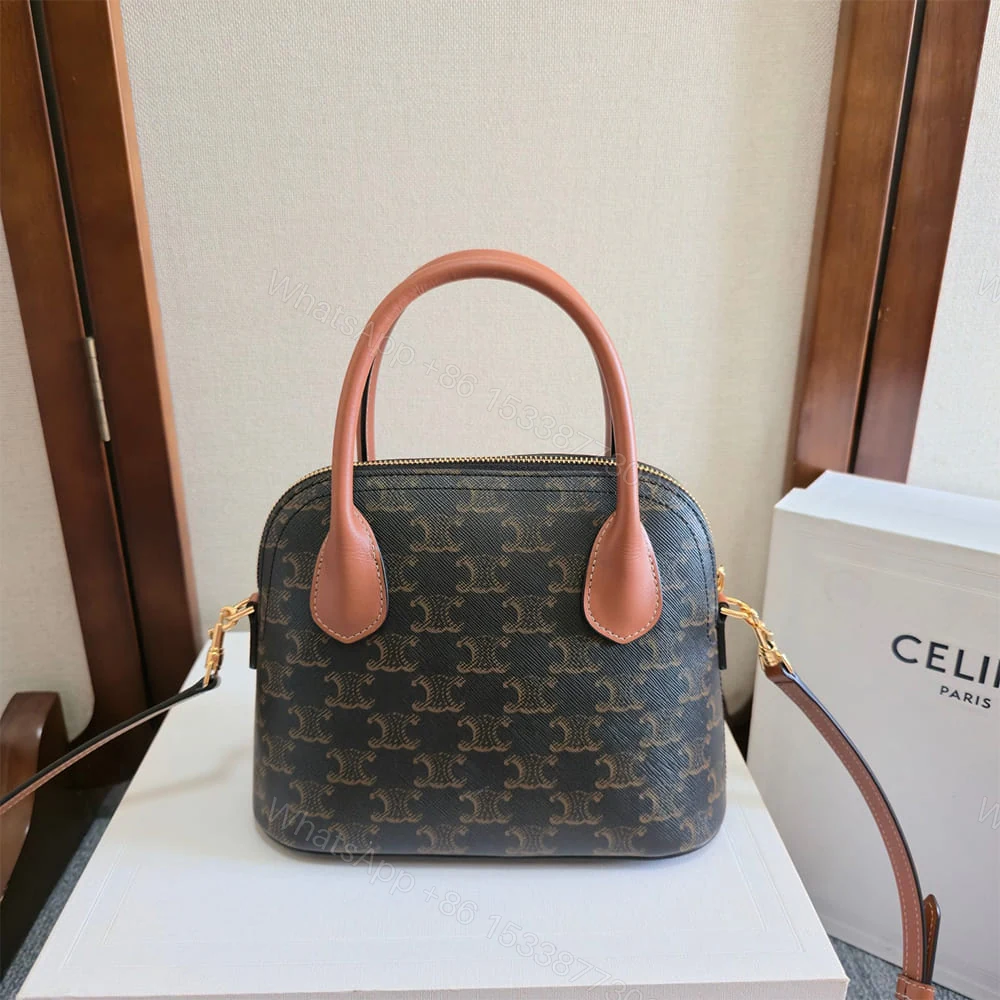 View 4 of Celine TEEN HONORINE BAG IN Triomphe Canvas and Calfskin