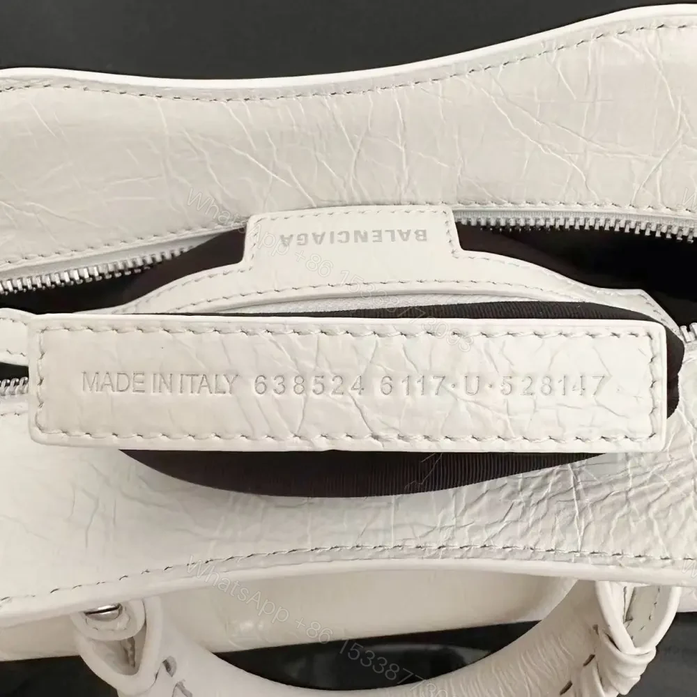 View 9 of 高仿Balenciaga*NeoCagole系列機車包白色