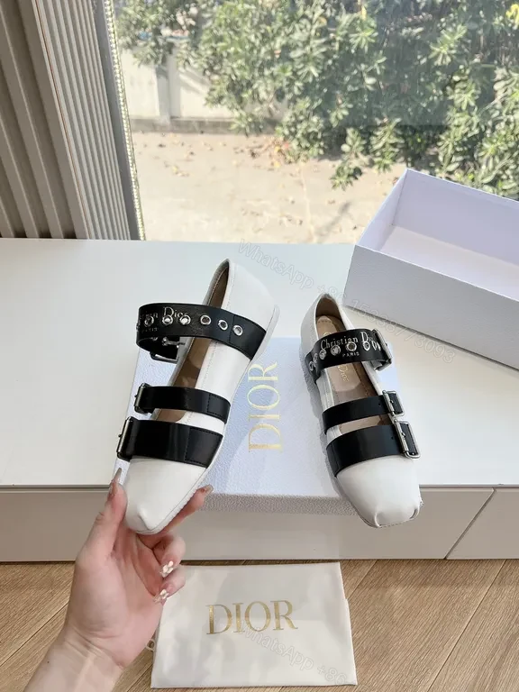 View 7 of Two-Tone Leather Mary Janes: Belt-Strap Luxury Comfort