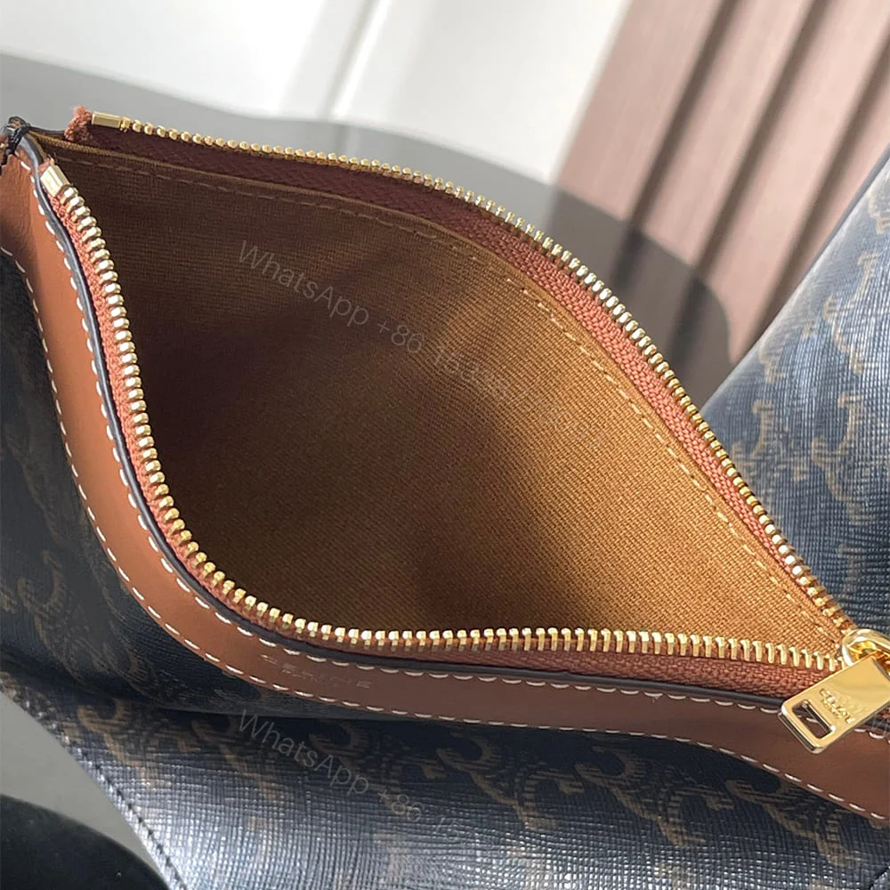 View 7 of Celine SOFT SHOPPER BAG IN Triomphe Canvas and Calfskin