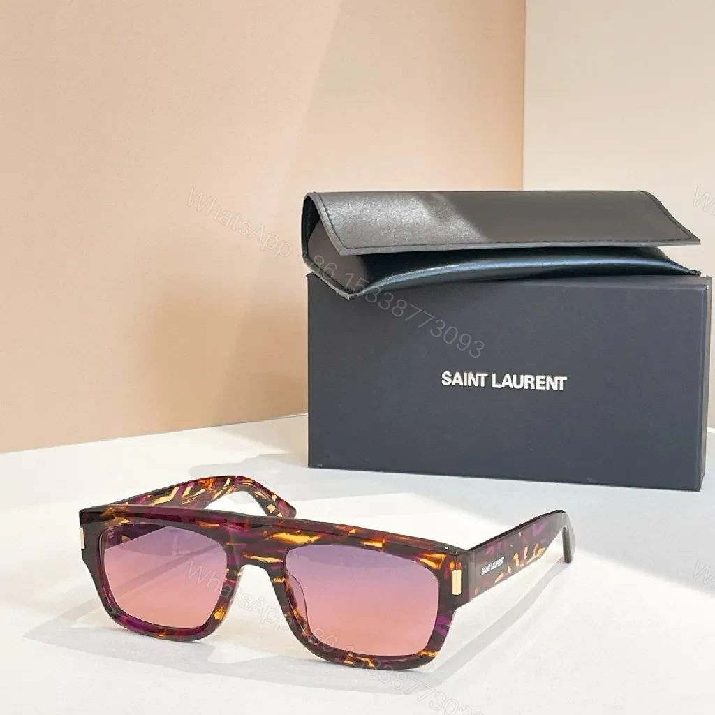 View 4 of Chic Black Acetate Sunglasses – Modern Rectangle, UV400 Lenses