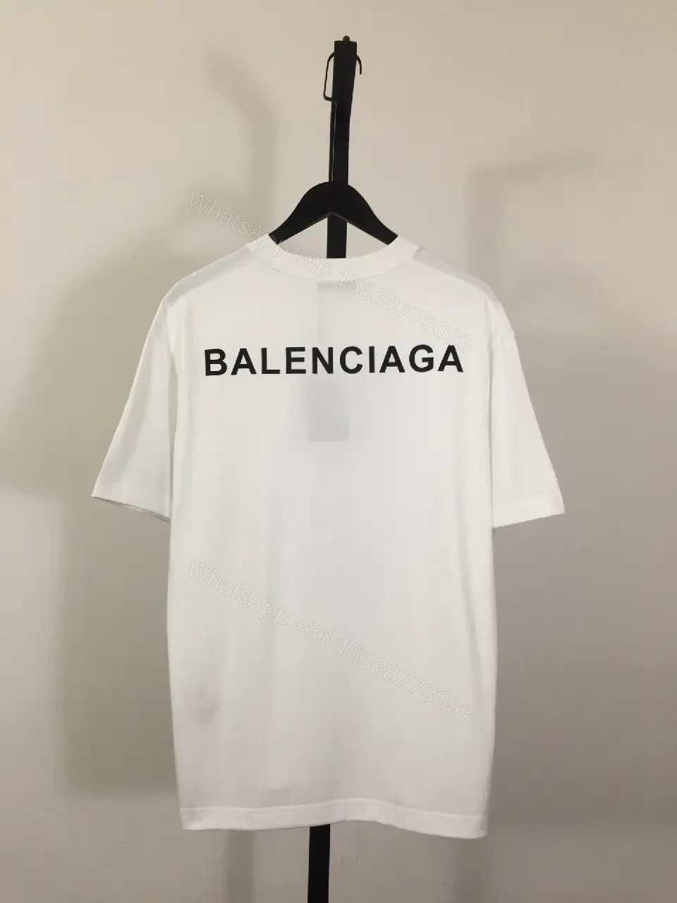 View 7 of White Cotton Tee — Minimalist Luxury, Discreet Chest Logo, Regular Fit