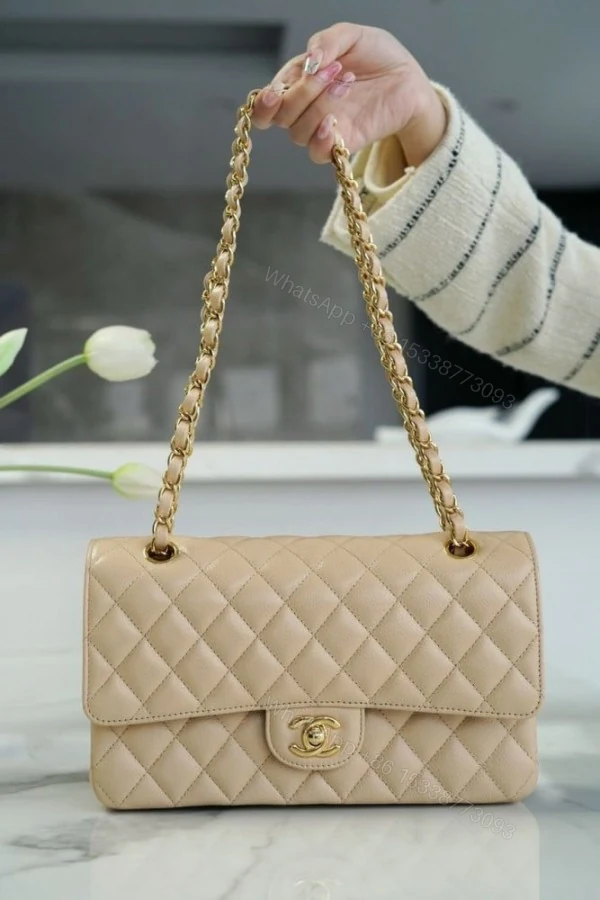 View 5 of FIRST COPY CHANEL PARIS LAMBSKIN SHOULDER BAG
