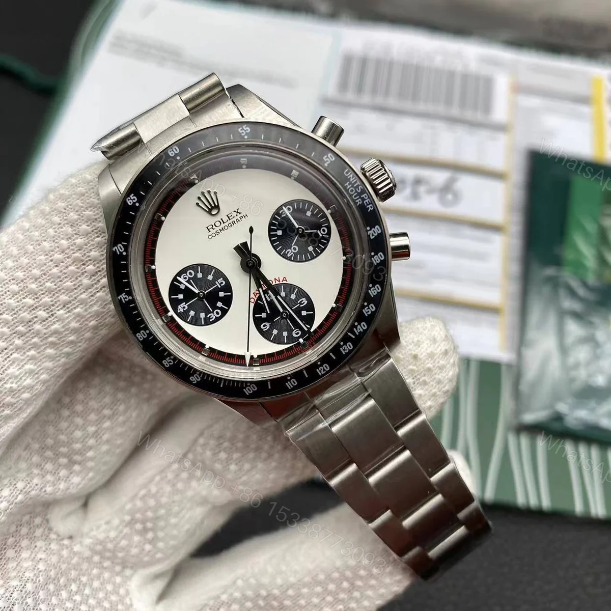 View 10 of Replica Rolex Daytona Paul Newman REF 6263 – Super Clone Rolex