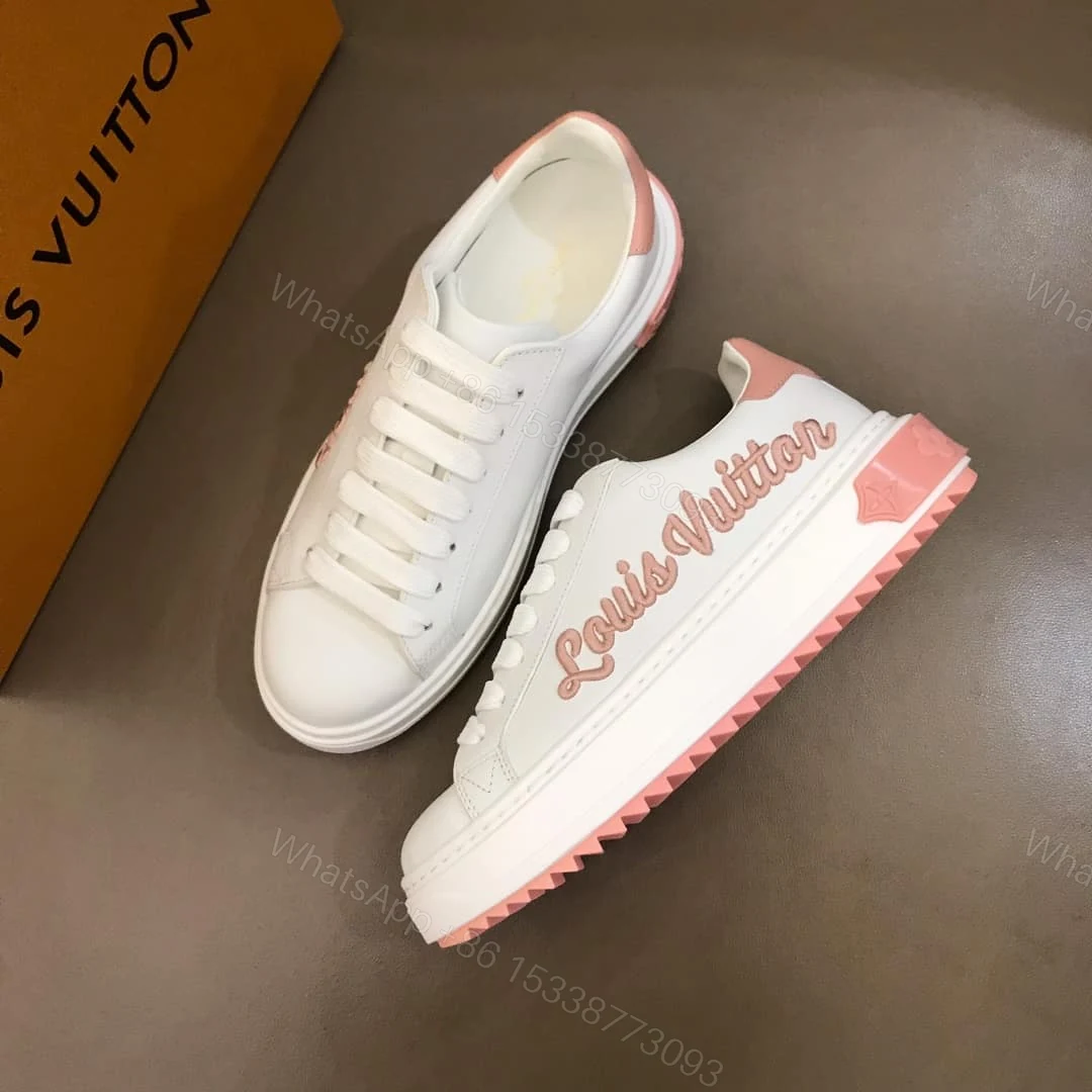 View 3 of LOUIS VUITTON WOMEN’S TIME OUT SNEAKER WHITE/PINK FOR WOMEN – LV31