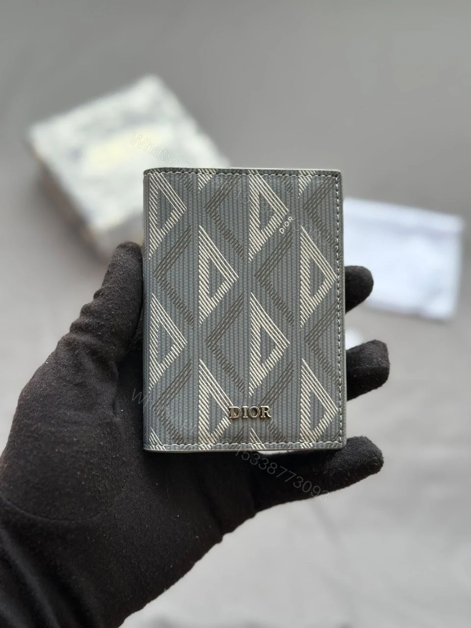 View 2 of DIOR MEN 2021 Diamond Canvas Bifold Wallet