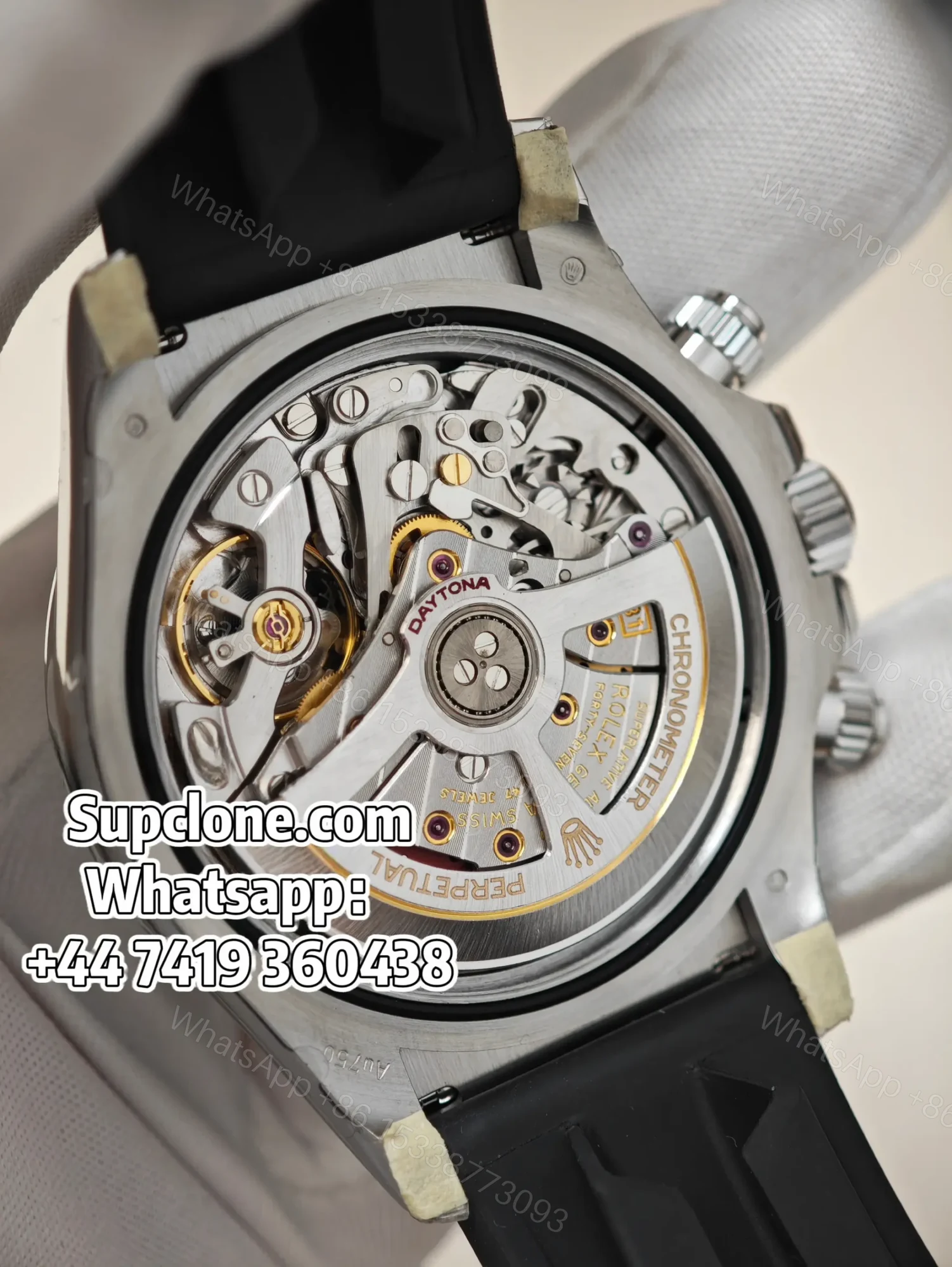 View 9 of Rolex Super Clone Daytona M126519LN-0002 Black Dial 4131 Movement