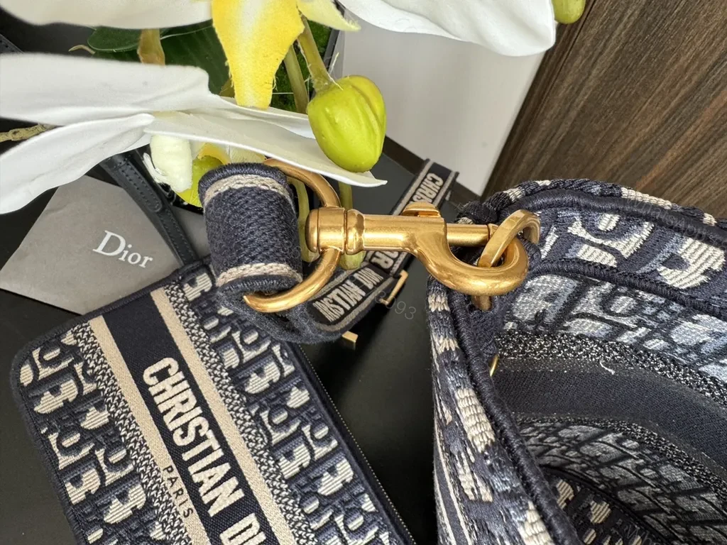 View 4 of Navy-Beige Dior Monogram Tote Set: Everyday Organization
