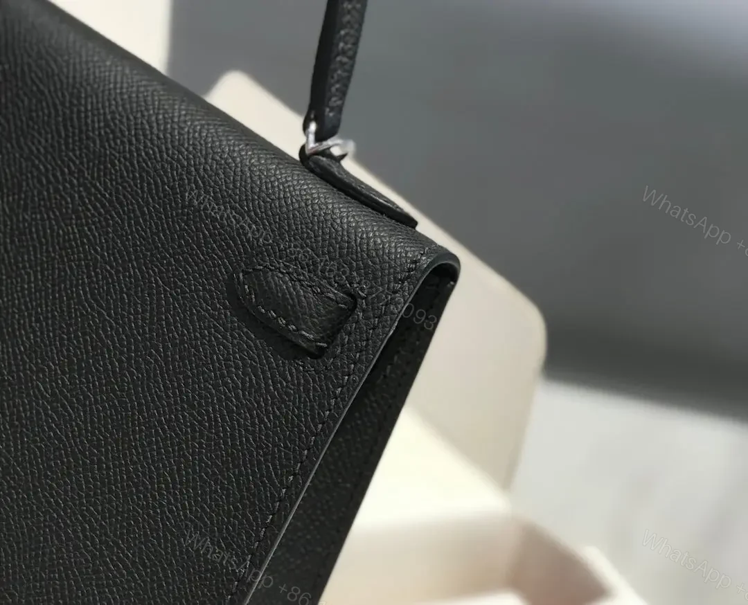 View 2 of HN MINI 20 BLACK EPSOM SILVER HARDWARE