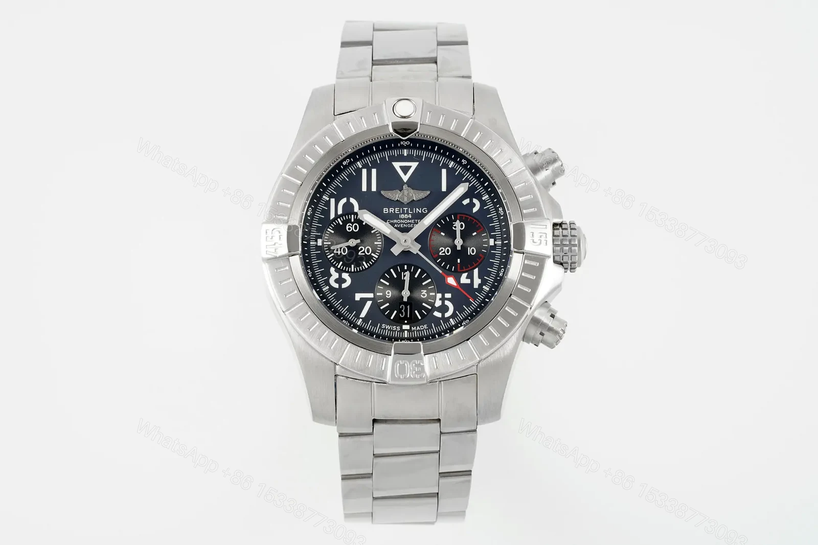 Breitling Avenger B01 Chronograph 45 Stainless Steel Anthracite Bracelet AB01821A1B1A1 — view 1